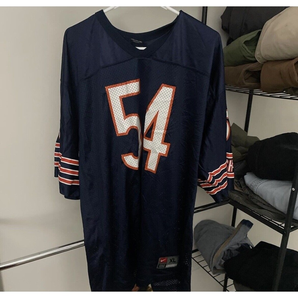 Brian Urlacher #54 Chicago BEARS Team Nike Jersey XL Navy